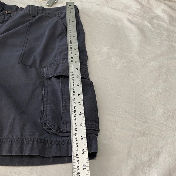 Koppen Men's Bluish-gray Check Chino Cargo Shorts Size 38 - Picture 11 of 12